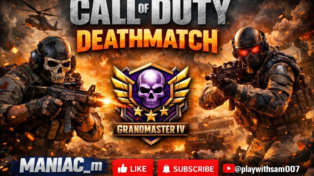@playwithsam007 🔥  Maniac_M  Grandmaster level 4 🔥 codm deathmatch. #gaming #callofduty #activision