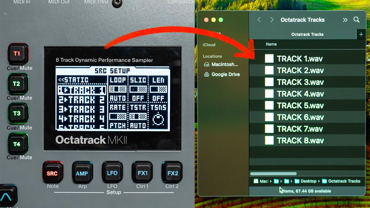 Export Octatrack Stems the 