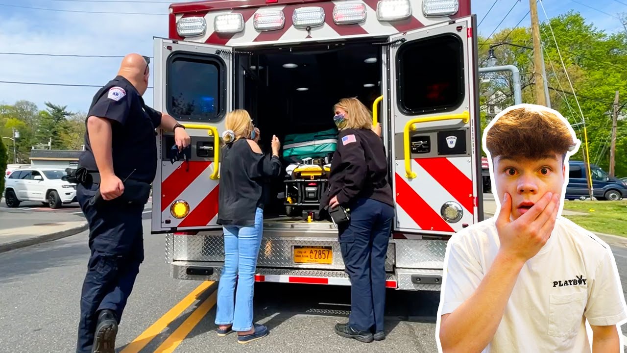 She got hit by a car...