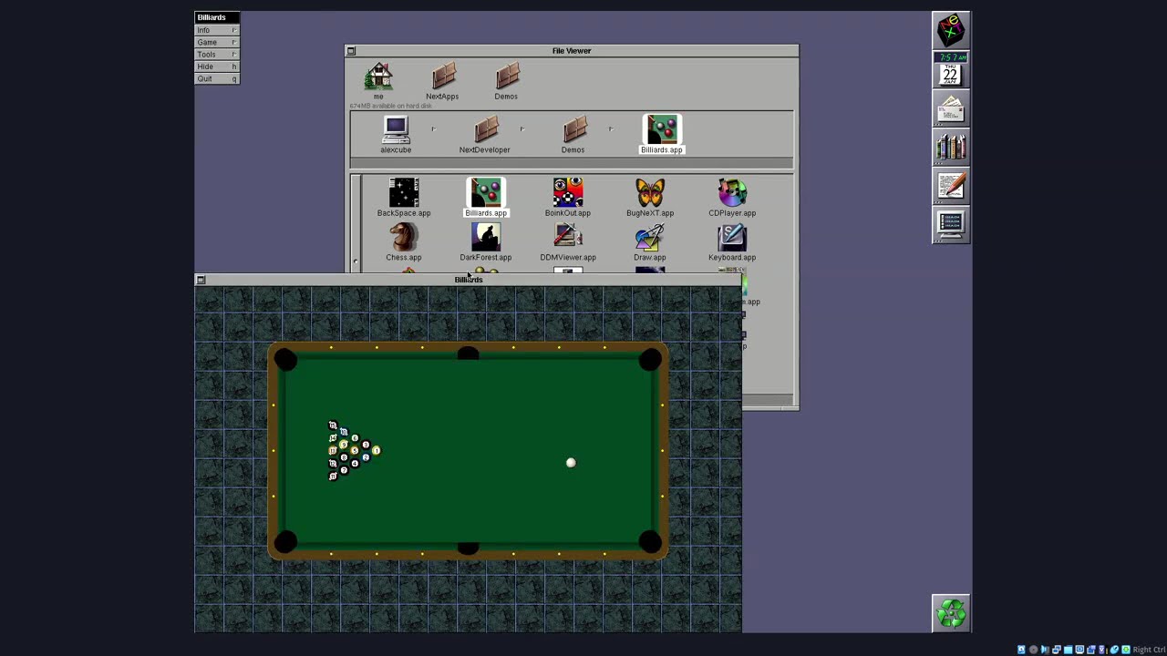 OpenStep 4.2 VM running in Oracle VirtualBox