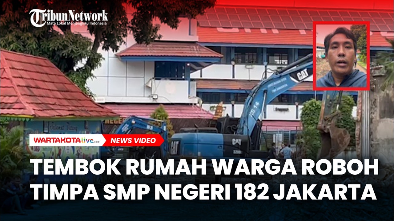 Tembok Rumah Warga Roboh Timpa SMP Negeri 182 Jakarta, Begini Penjelasan Pihak Sekolah