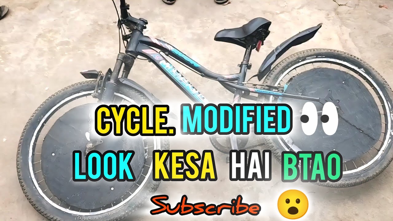 Cycle modified wheel cover 😮 || kesi lagi cycle || #cycle #modified #bestlooking #vlogger #youtube 