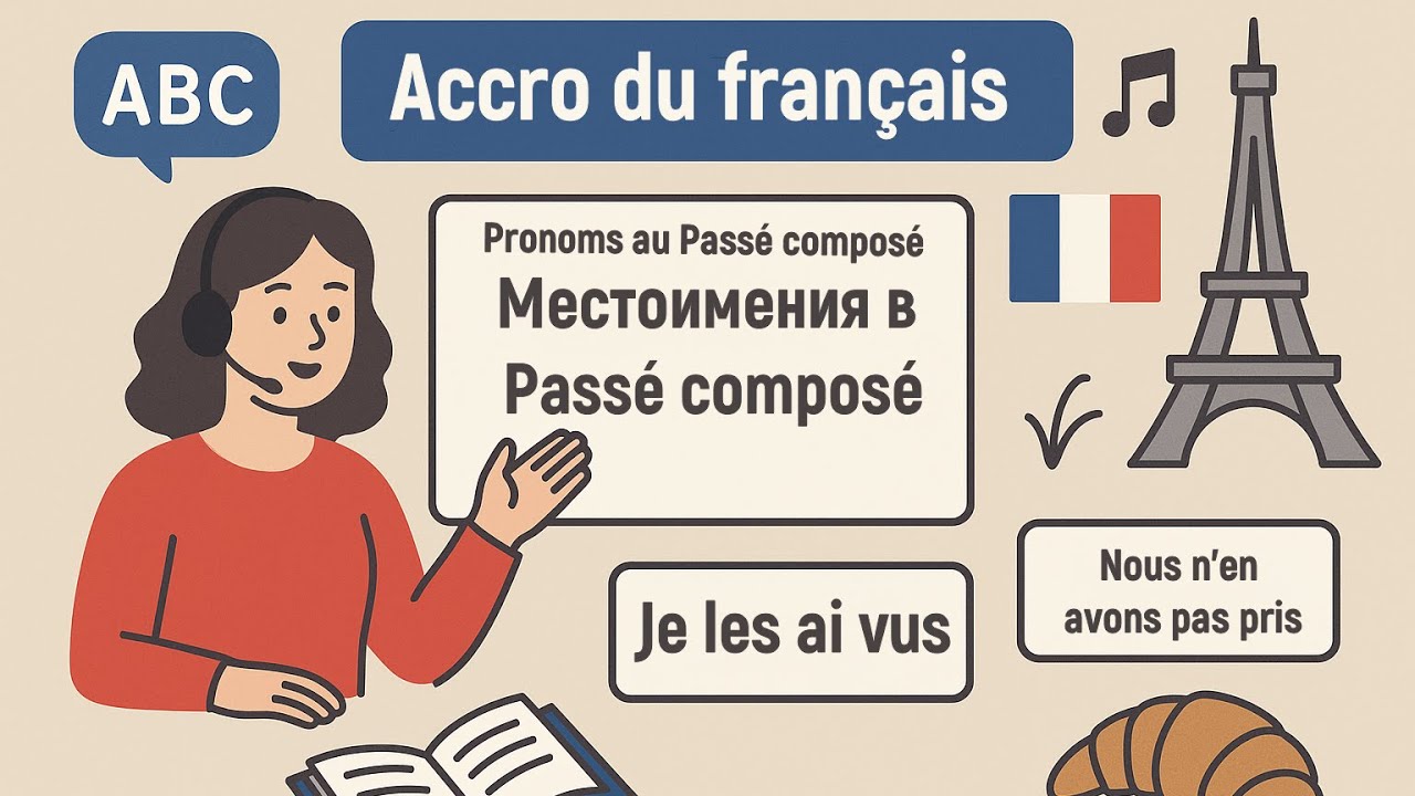 Место местоимения и согласование с ним в Прошедшем составном времени Passé composé