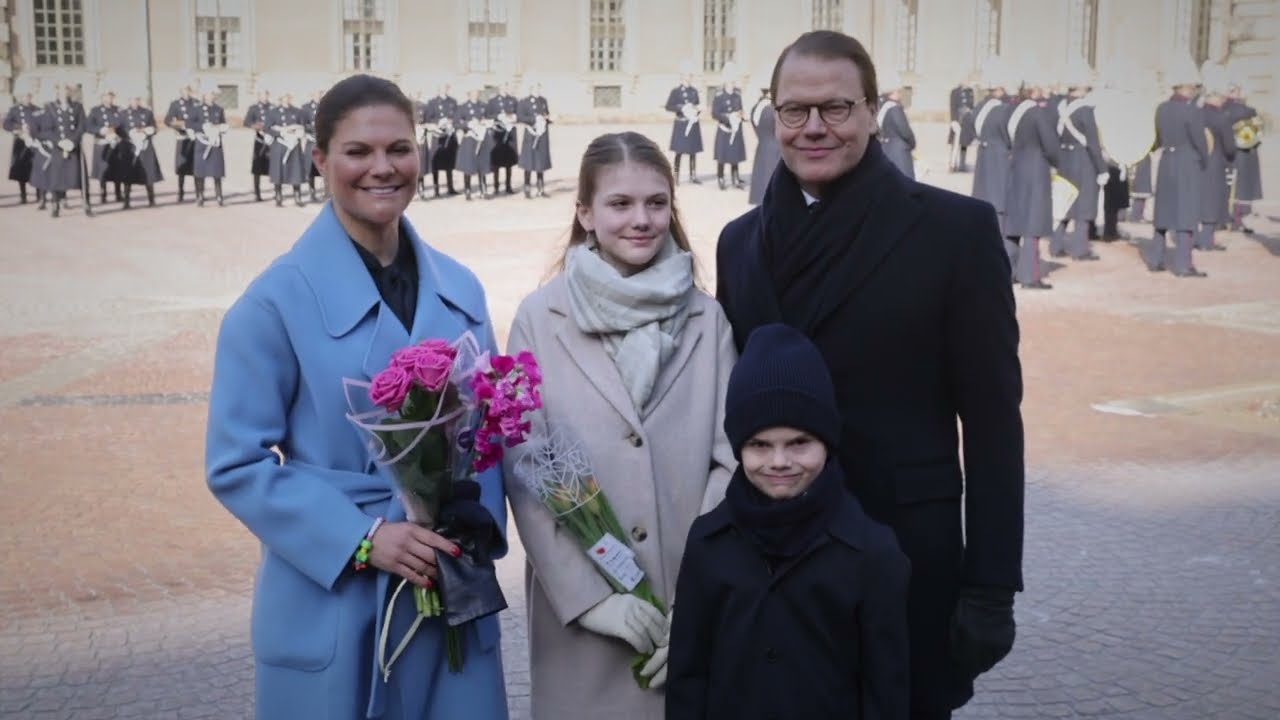 Crown Princess Victoria of Sweden celebrates with Daniel, Estelle and Oscar her Nameday