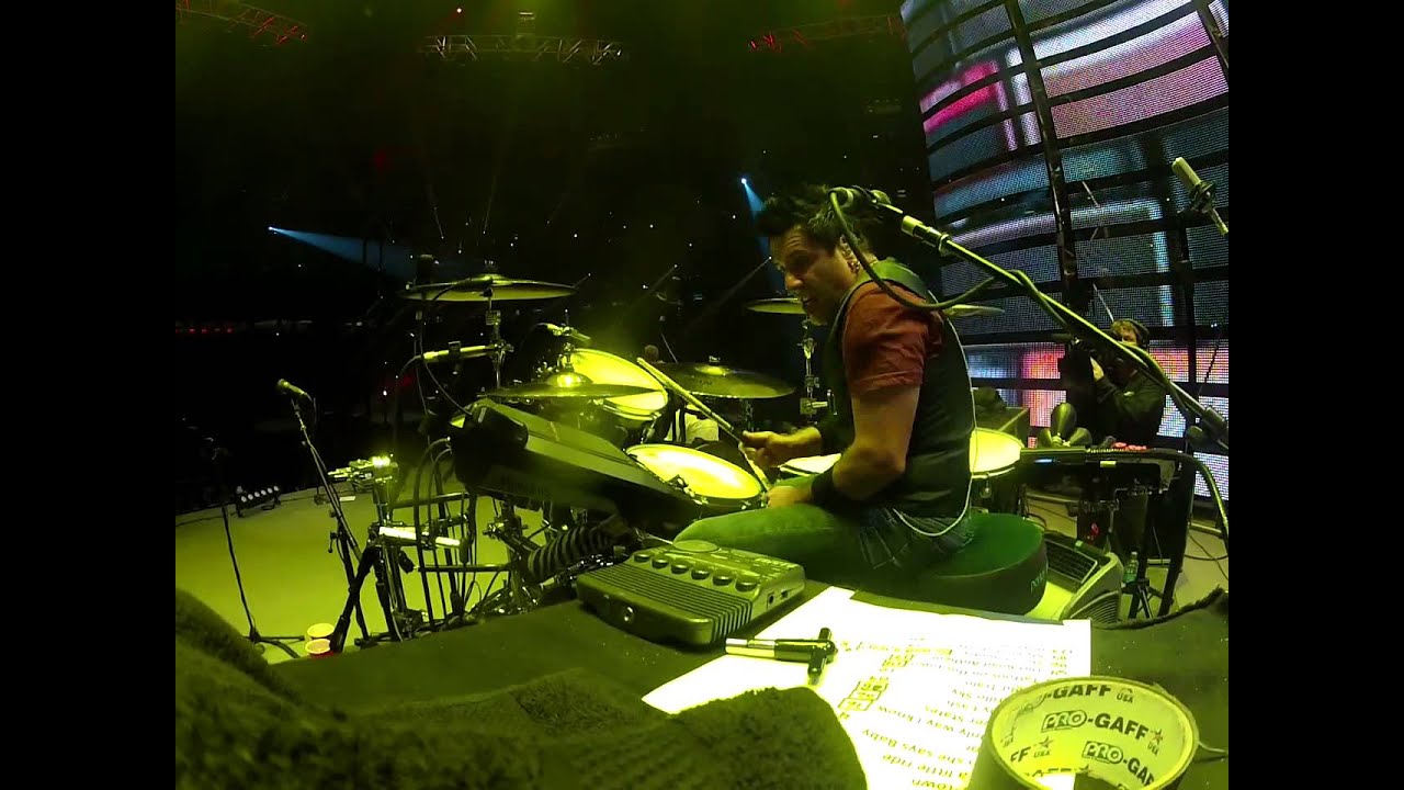 Drummer Rich Redmond performs 