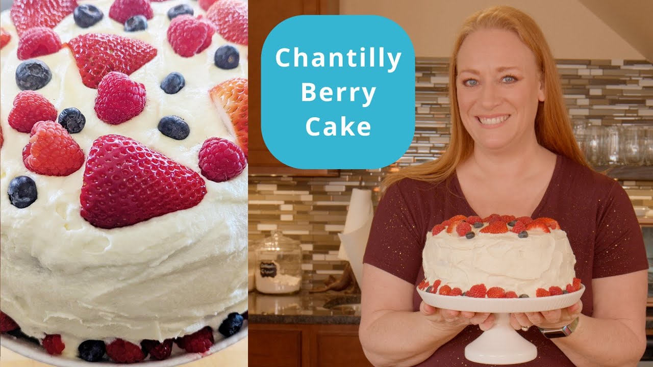 Fresh Berry Chantilly Cake recipe, so moist and delicious!