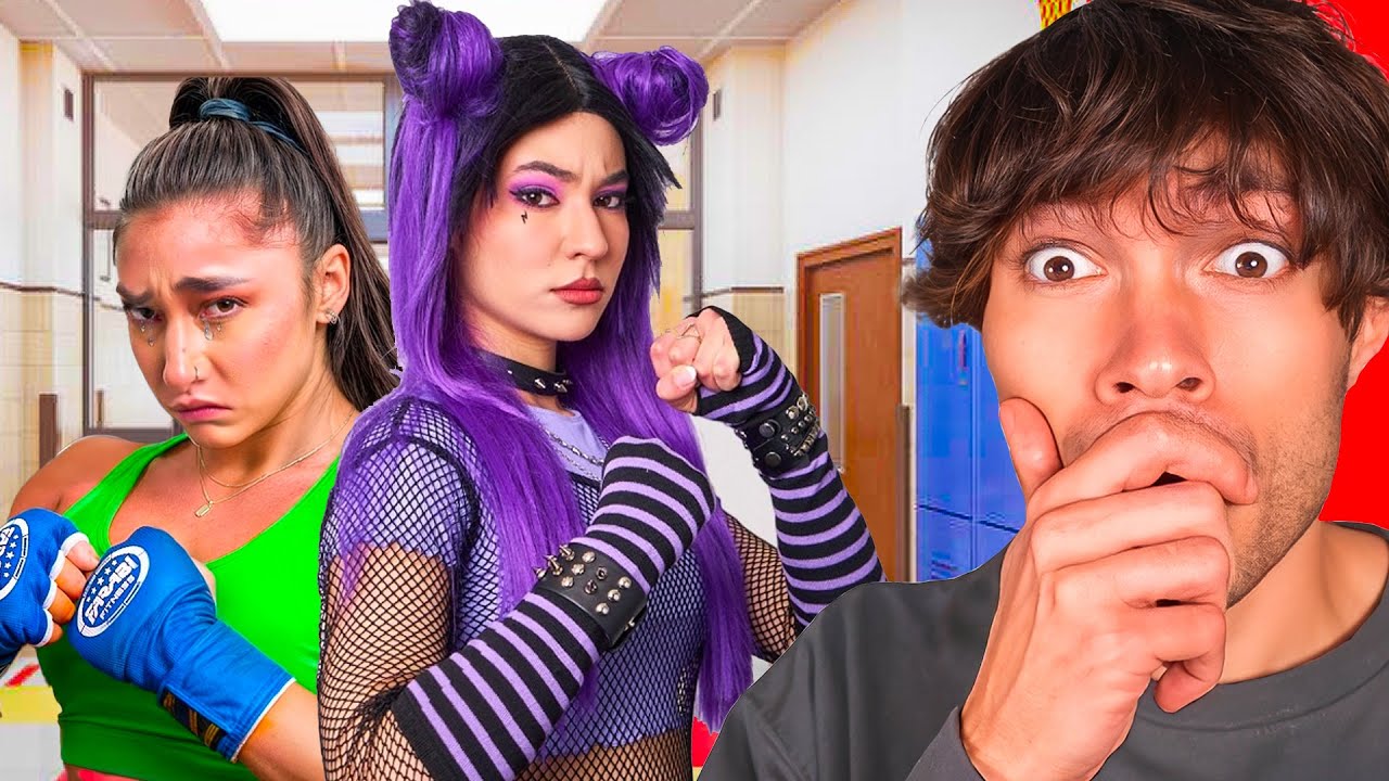 La Fille Emo Se BAT CONTRE LA Pom-Pom Girl ! (c'est sauvage)