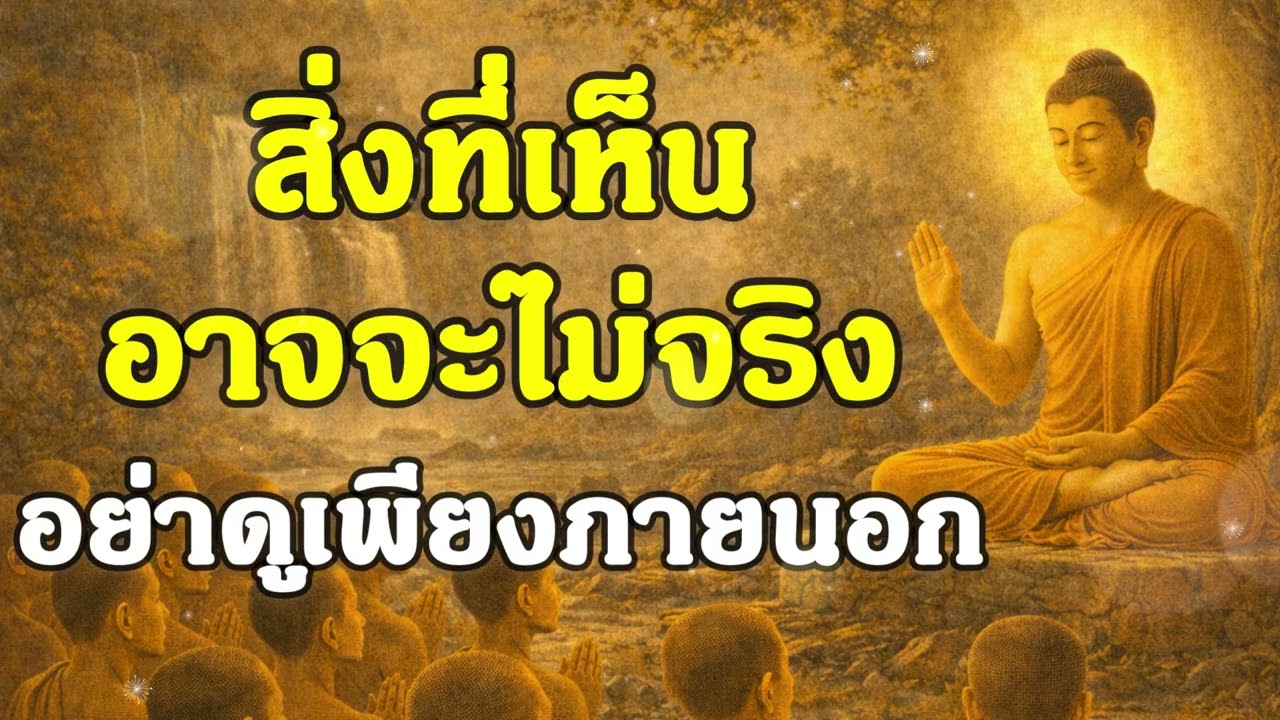 สิ่งที่เห็น อาจจะไม่จริง อย่าดูเพียงภายนอก | ฟังธรรมคลายทุกข์ | Ep.32