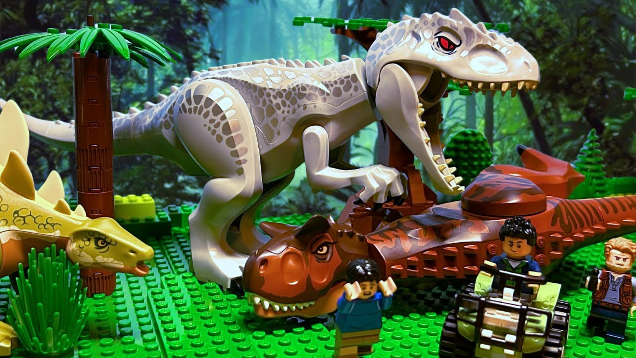 Юрское противостояние | Lego Jurassic World | Покадровая съёмка