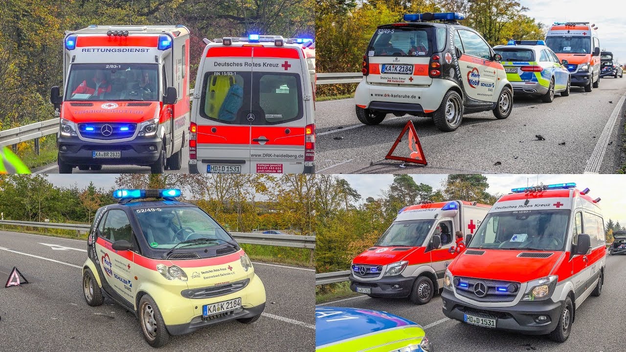 EINSATZ- & ALARMFAHRTEN + SCHWERER UNFALL ~ RETTUNGSDIENST & POLIZEI im EINSATZ | FRONTALUNFALL