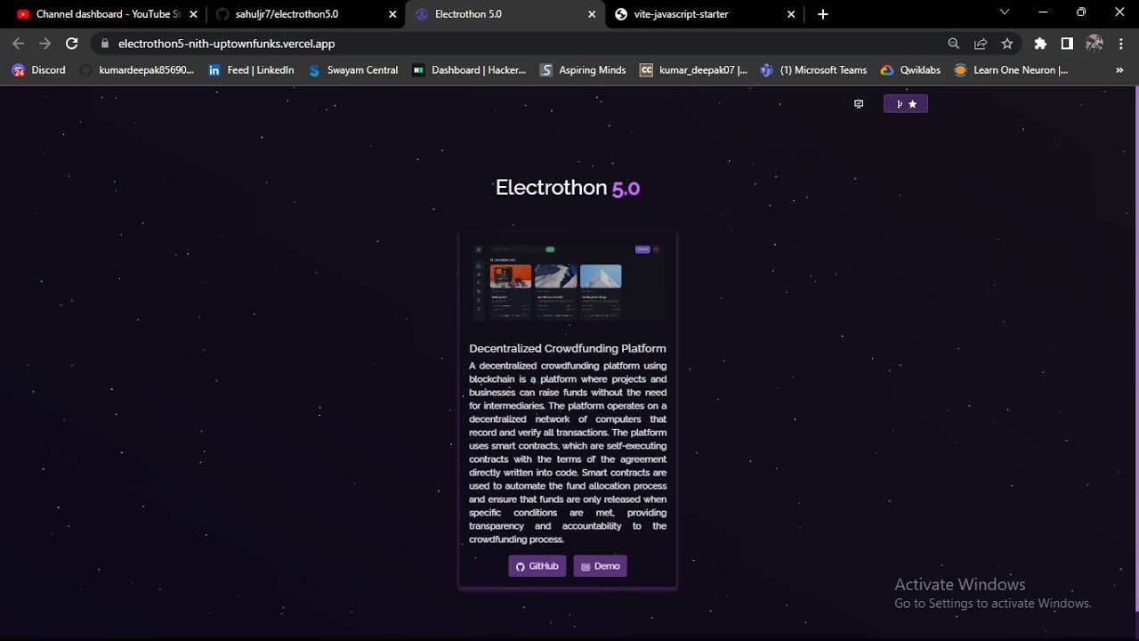 Blockchain Crowdfunding
