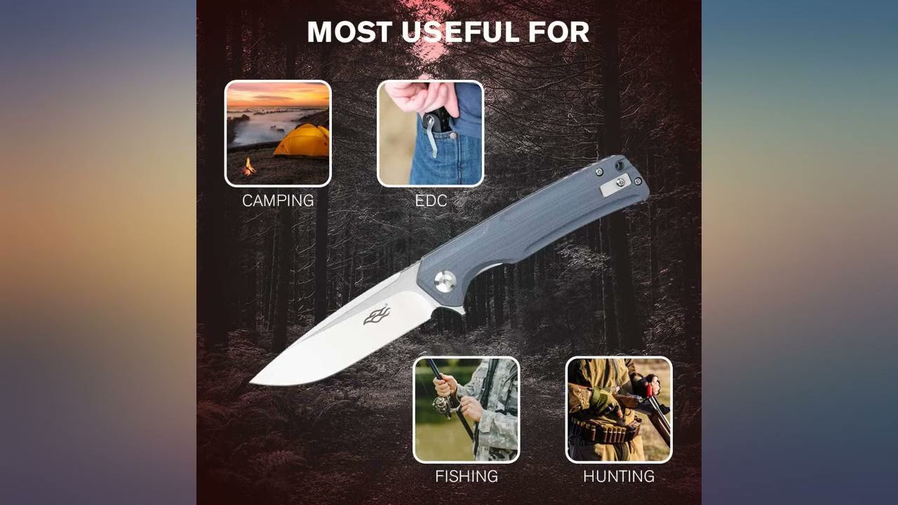 GANZO Firebird FH91-GB Pocket Folding Knife D2 Steel Blade G10 Handle Camping review