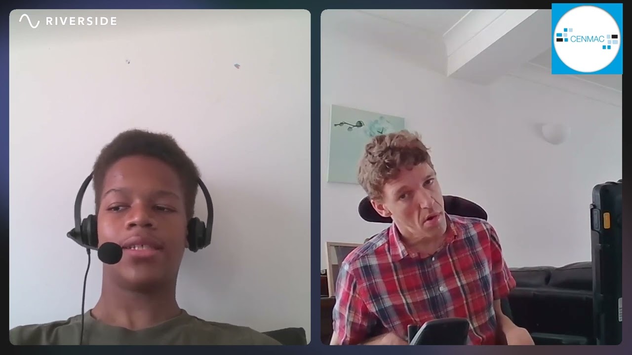 CENMAC student ambassador Khamani interviews Toby Hewson