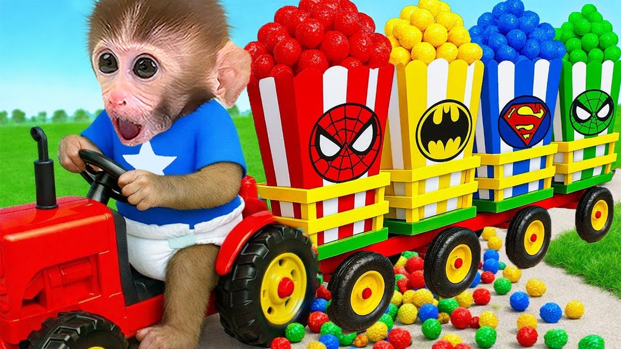 El mono DuDu lleva a su hermano al dentista y compra palomitas gigantes en el súper