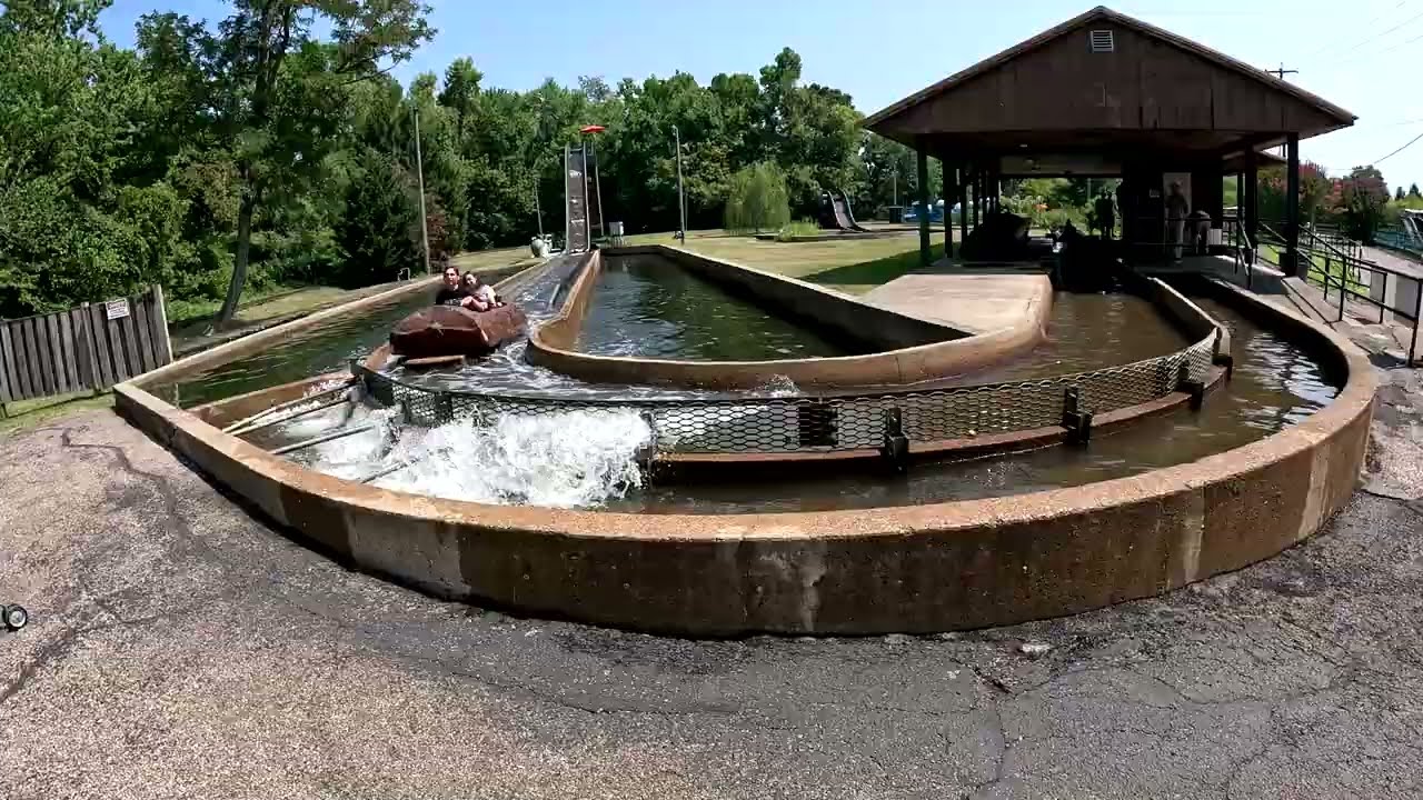 Camden Park Log Flume Ride HD, Huntington, West Virginia