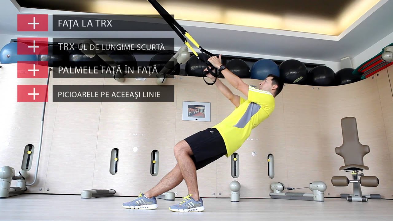 Exerciţii TRX pentru trenul superior cu Lucian Burche