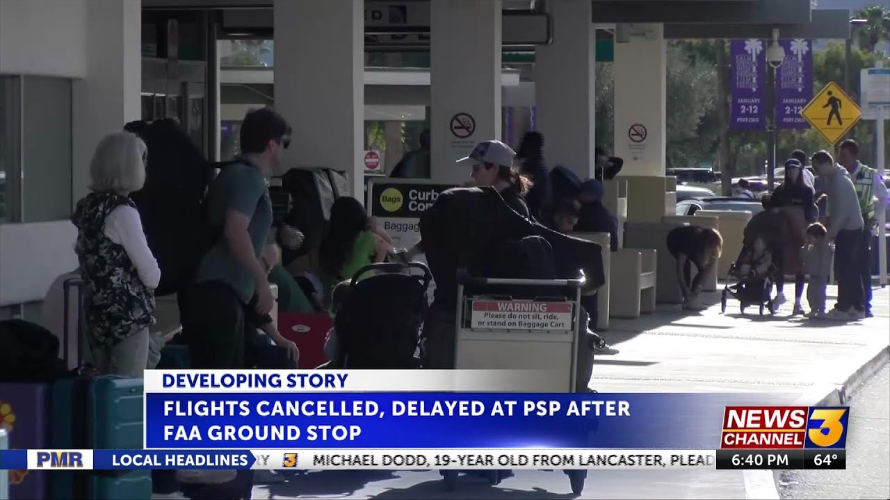 Ground stop lifted at Palm Springs airport after air traffic control issue