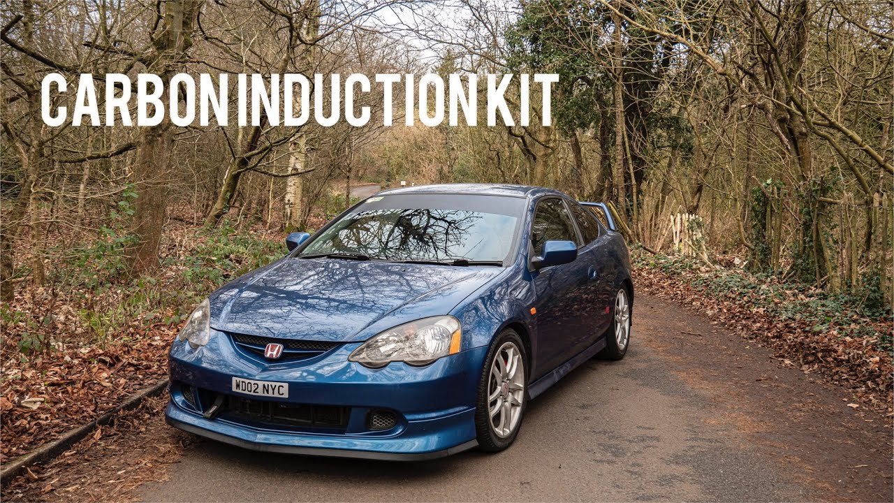 HONDA INTEGRA TYPE R DC5 K20 CARBON FIBER TEGIWA INDUCTION KIT INSTALL!!!!