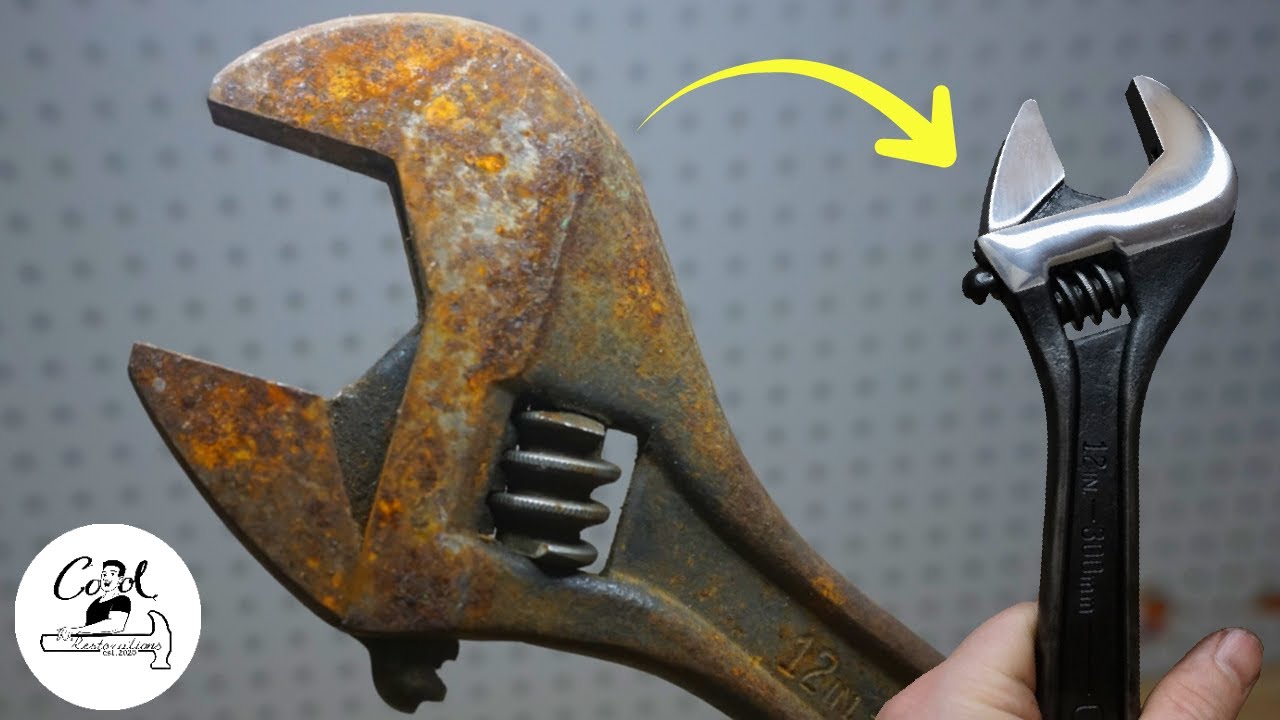 Satisfying Wrench Restoration with mirror finish - Tool Restored