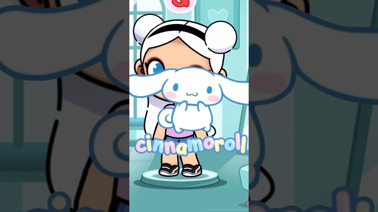 🩵🩷🤍CINNAMOROLL Girl Version In Avatar World🩵🩷🤍 #tocaboca #avatarworld #sanrio #シナモロール