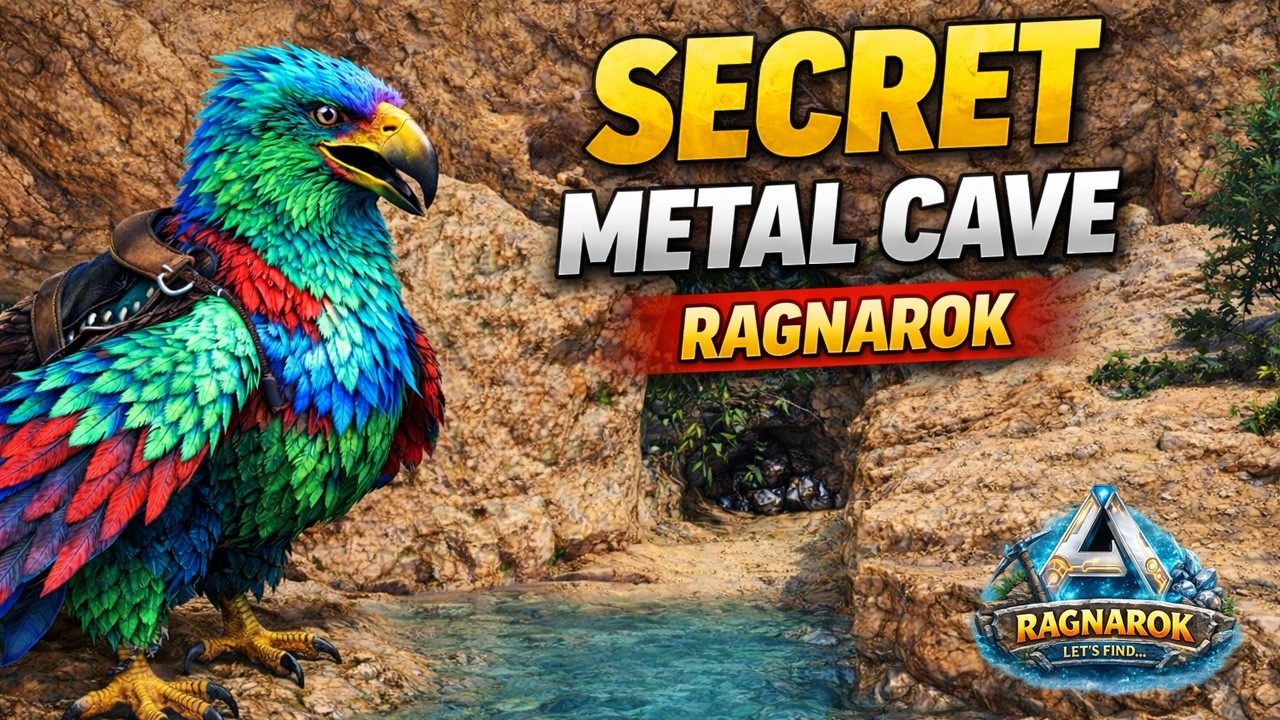 Secret Metal Cave Location Ragnarok | ARK Survival Ascended