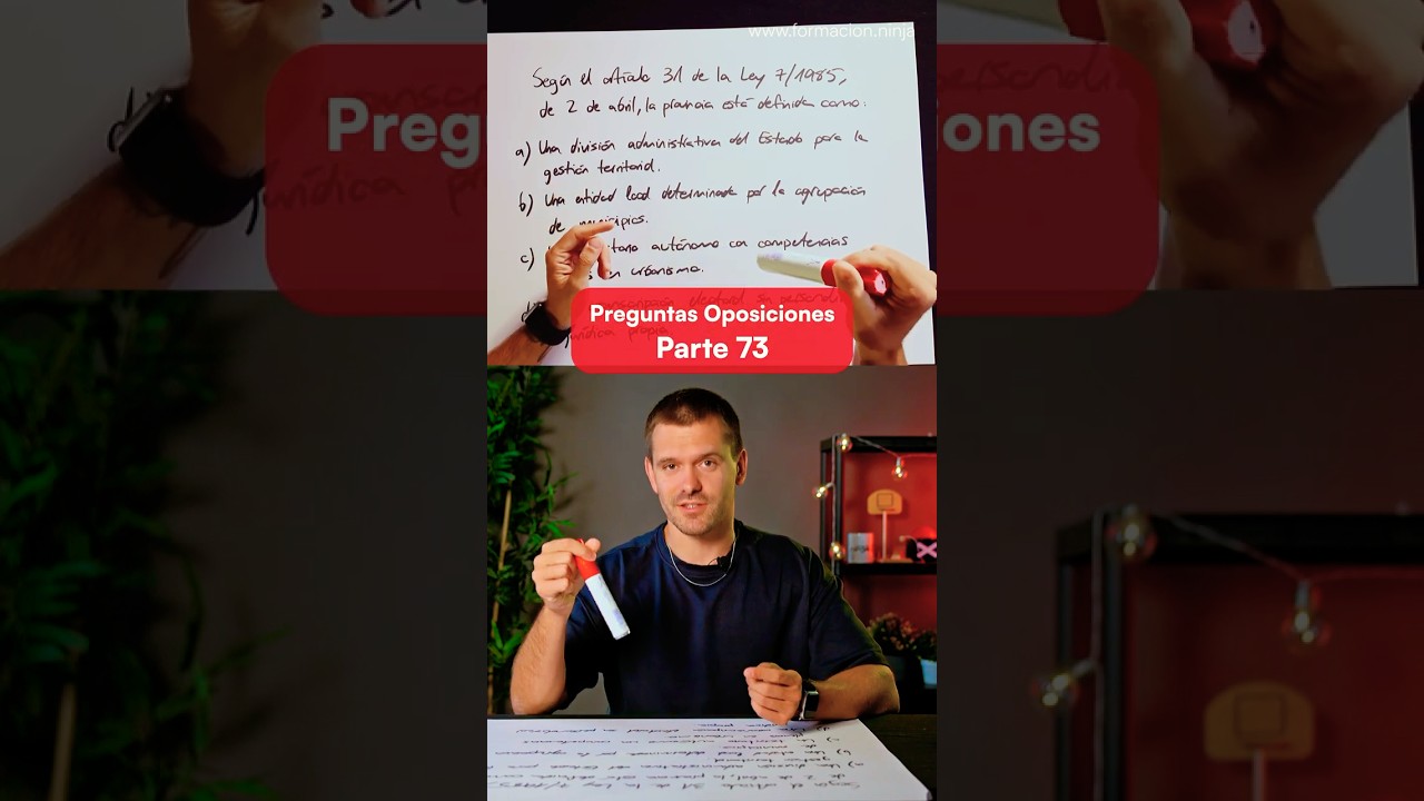 Preguntas de Oposiciones (Parte 73) este es de comprensi&oacute;n