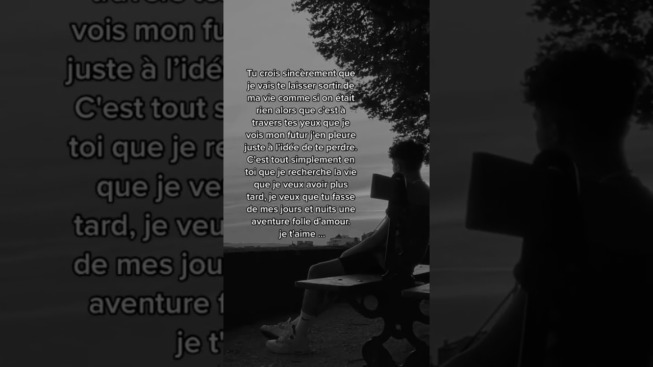 Je lui fait un texte d&rsquo;amour ❤️ #shorts