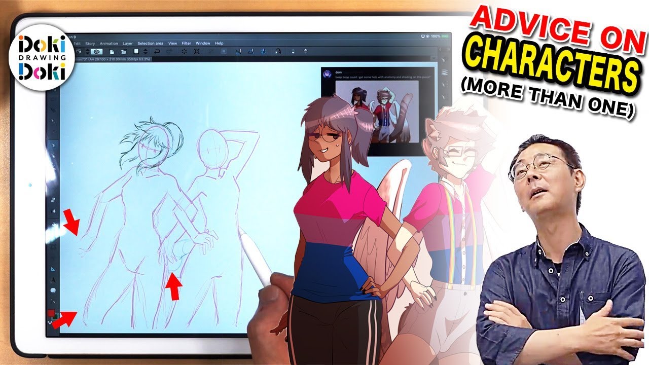 Drawing MULTIPLE Charcters ｜Japanese Pro Animator Advice!