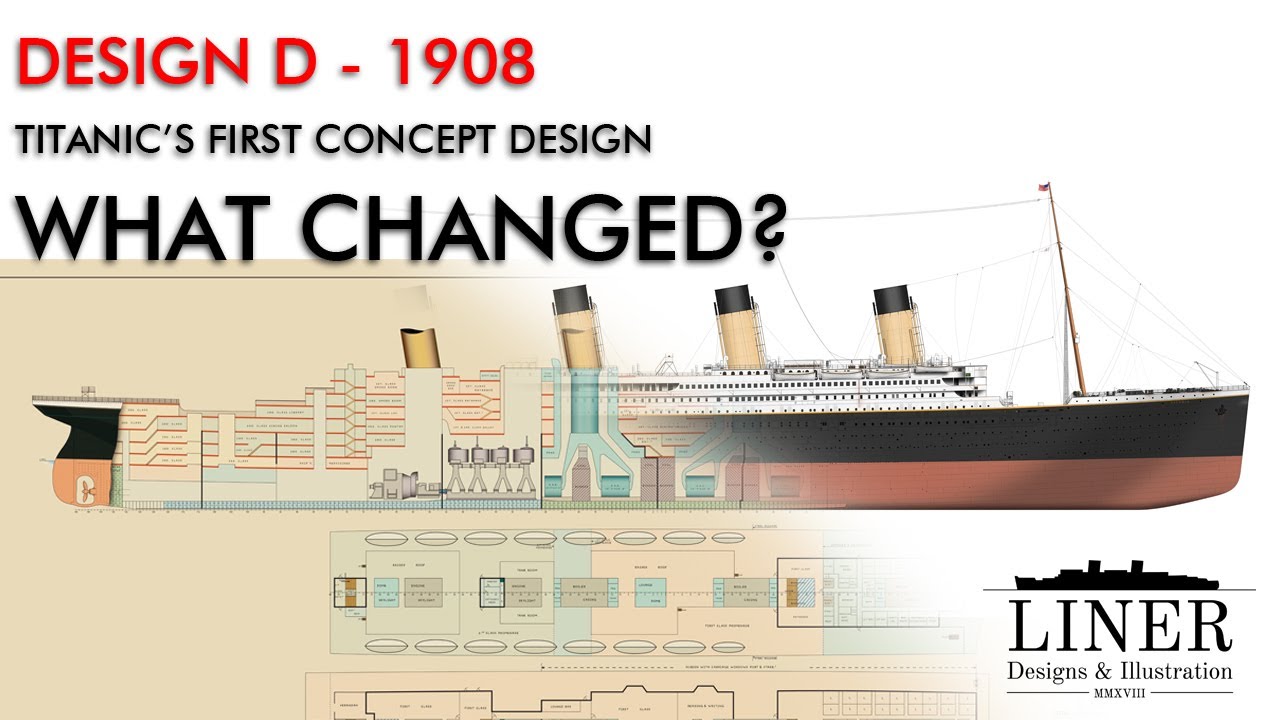 Titanic's early design - how did it change?