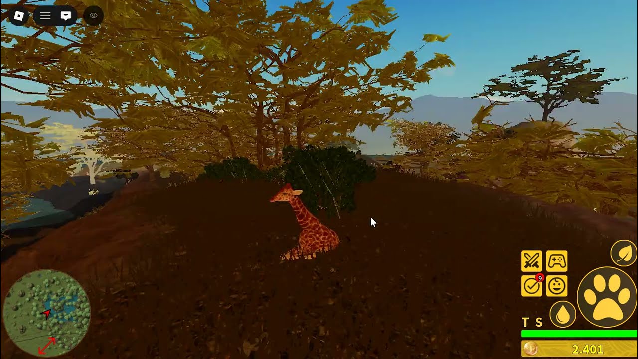 Jirafa Africana Gameplay Savannah life (Roblox)