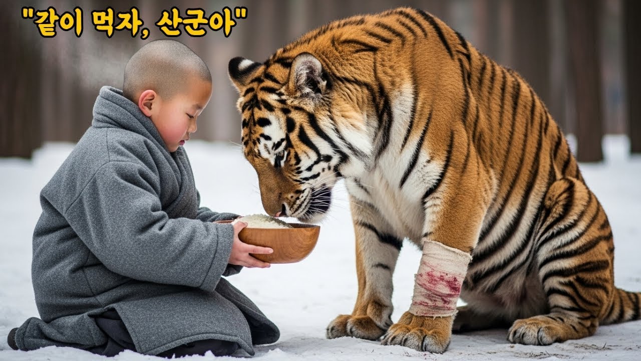 “함께 먹자 ” 굶어 죽어가던 산군은 동자승 앞에서 고개를 숙였다 그리고 벌어진 충격적인 일'