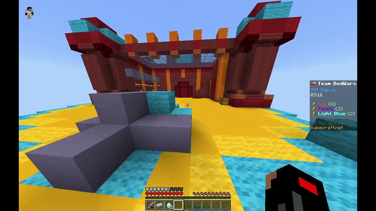 Minecraft Cubecraft Bedwars with my Friends GG