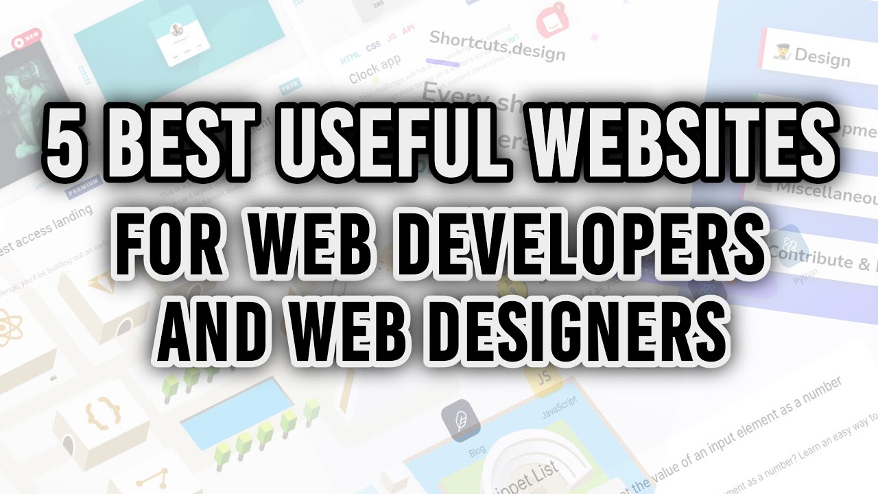 5 Best Useful Websites For Web Developers & Designers