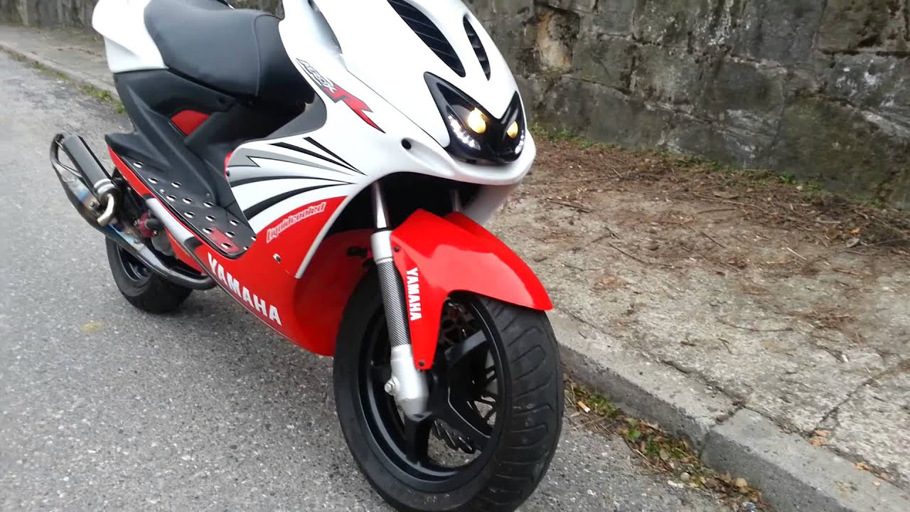 Yamaha Aerox 4race White/Red Presentation!!! Stage6 Racing MK2 + Yasuni c16 + Malossi Overange.itd.