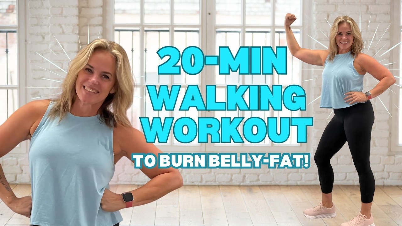🔥20 Min Walking Workout to Burn Belly Fat for Women 50+🔥