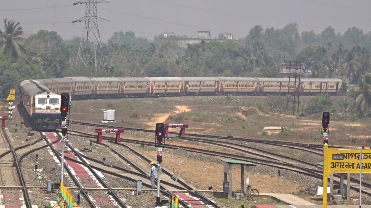 05676 Dharmanagar - Agartala SPL Arriving at Agartala