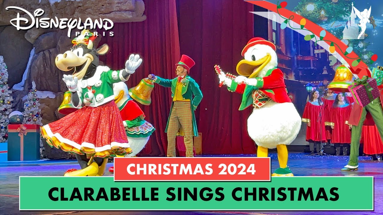 🎄 New segment with Clarabelle Cow at Let’s Sing Christmas at Disneyland Paris 2024