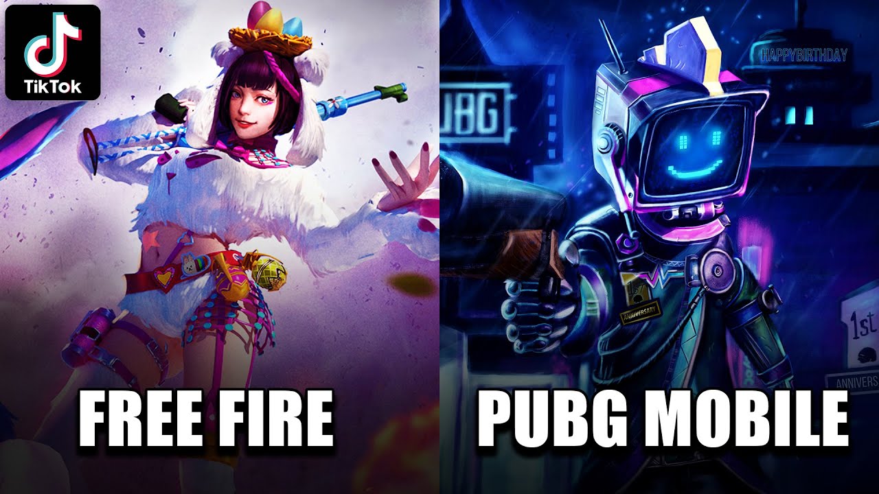 Tik Tok Free Fire Vs PUBG | Tik Tok Free Fire | Tik Tok PUBG | PUBG vs Free Fire Tik Tok Video