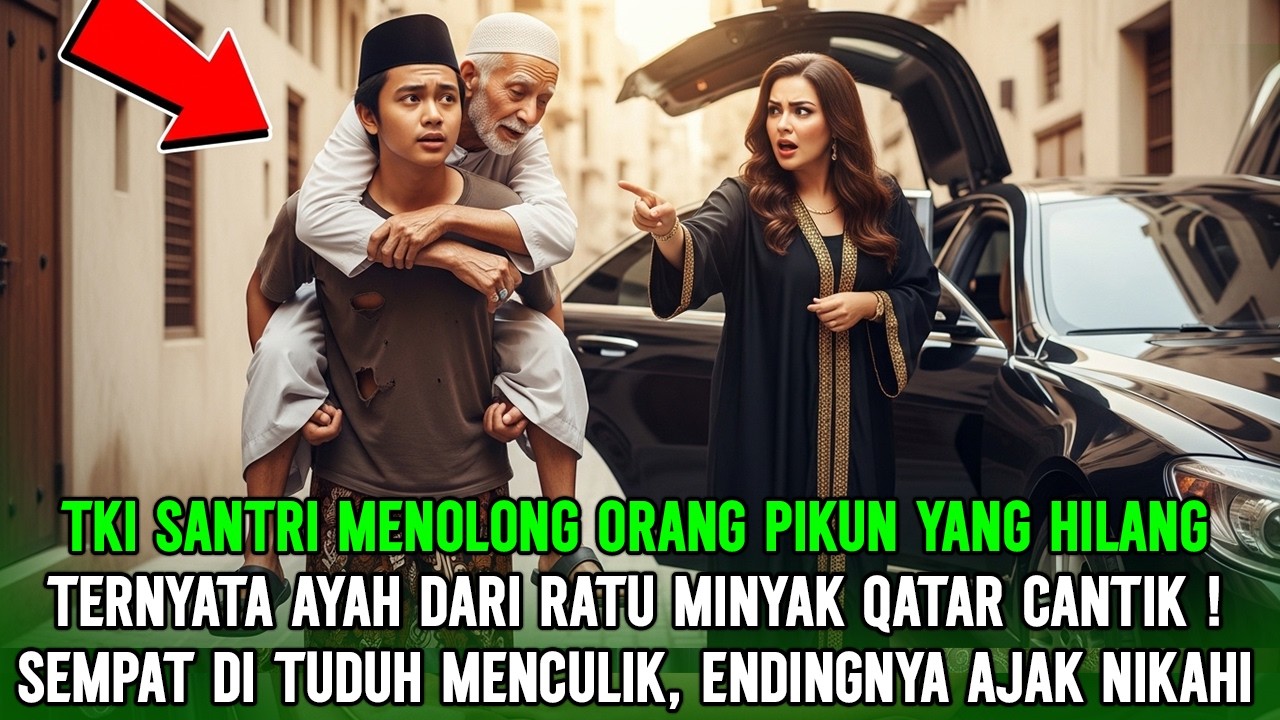 TKI SANTRI  INI MENOLONG ORANG TUA PIKUN TERSESAT, TERNYATA PUTRINYA RATU MINYAK DI QATAR