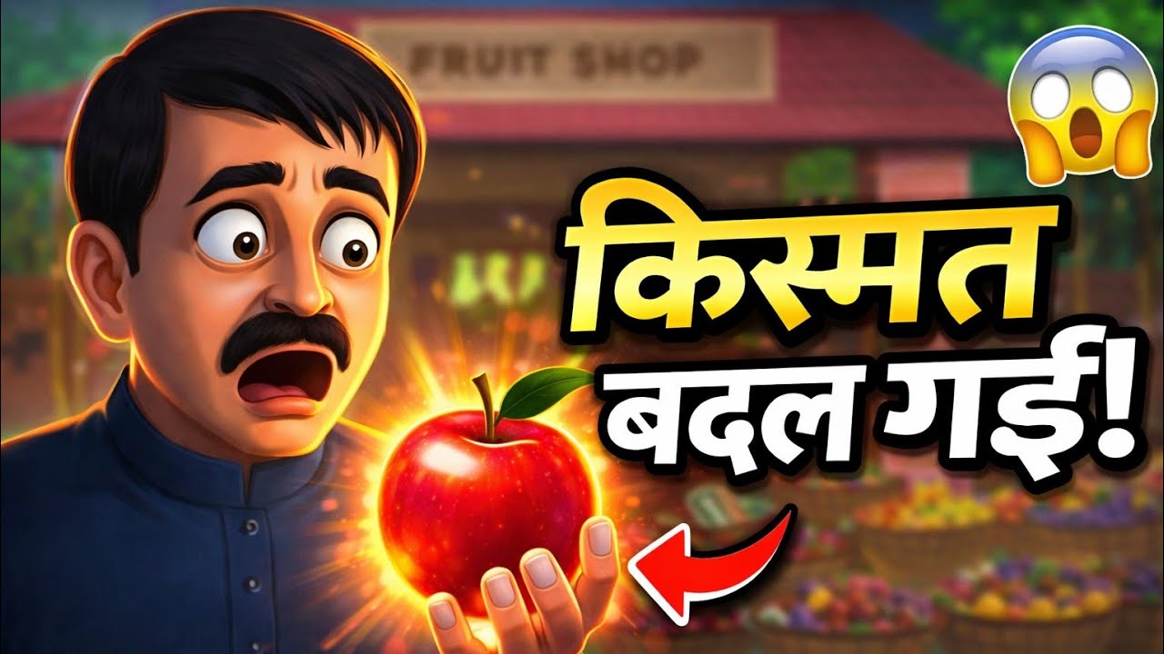 किस्मत का फल 🍎 |  😱 | Emotional Hindi Cartoon Story | Cartoon Express