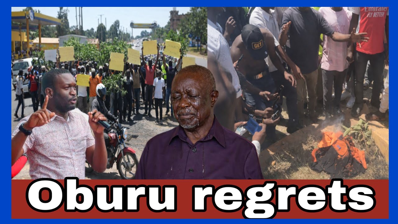 Oburu regrets Sifuna removal as Protests erupts ODM t-shirts burnt down in support of Sifuna