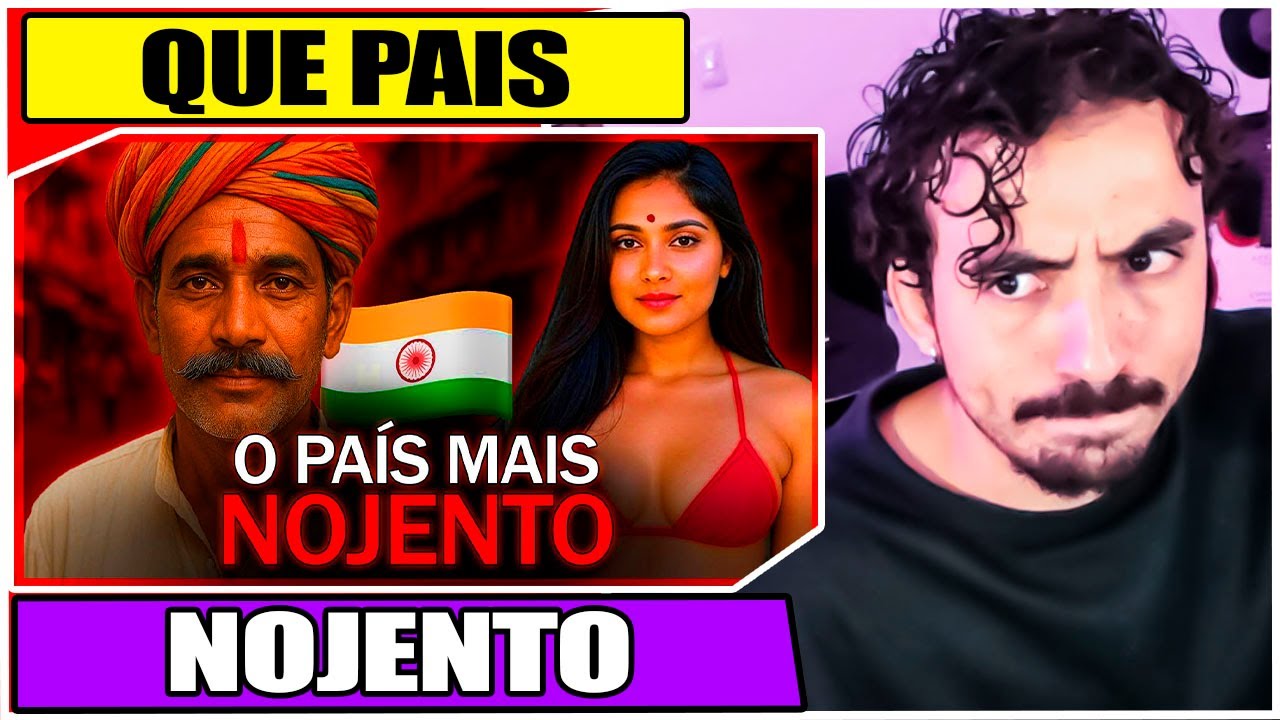 🤮 ÍNDIA, O PAÍS MAIS ALEATORIO DO MUNDO 🇮🇳 | Leozin React