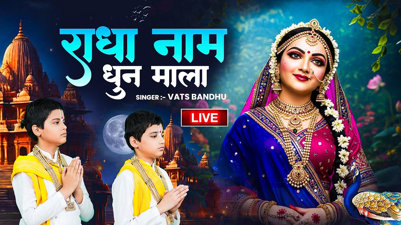 श्री राधा श्री राधा नाम जप 1008 Baar | Radha Naam Dhun Premanand Ji Maharaj | Vats Bandhu Radha Dhun