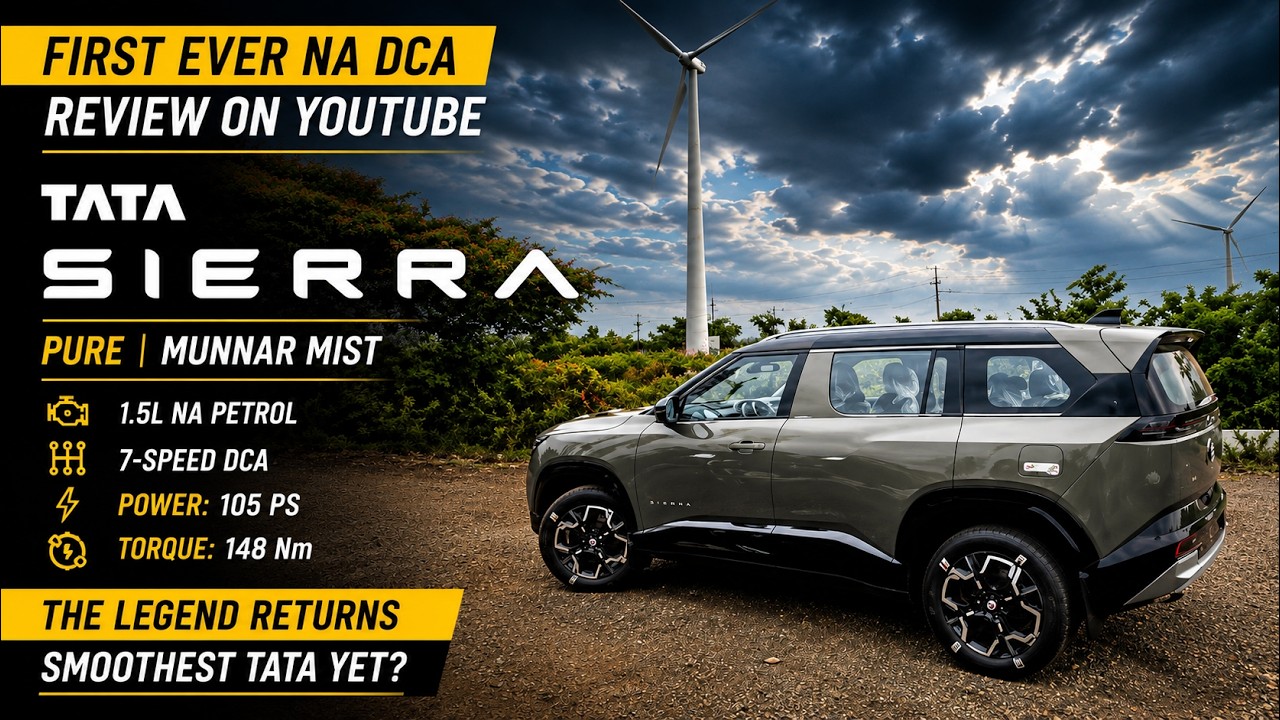 🚙 Tata Sierra Pure | Munnar Mist | NATURALLY ASPIRATED | DUAL CLUTCH AUTOMATIC | 1.5L NA Petrol |DCA