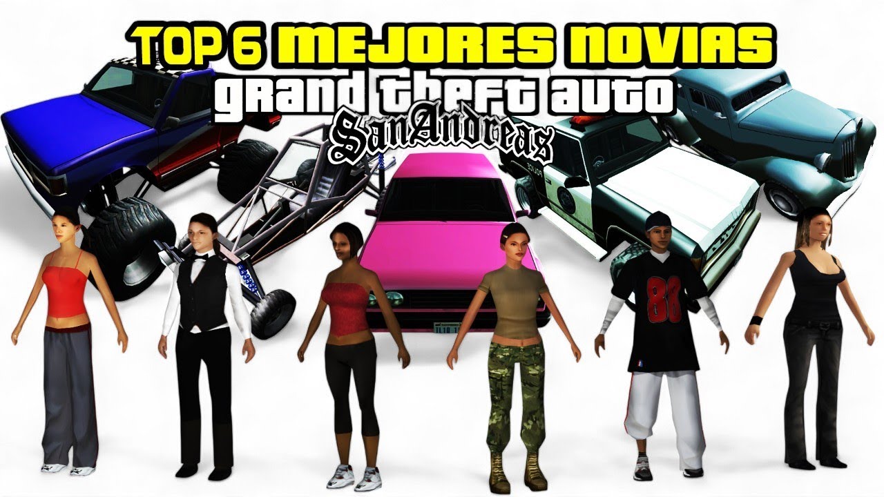 TOP 6 NOVIAS EN GTA SAN ANDREAS - (Recompensas, Vehículos, Ubicaciones, Curiosidades, etc.)