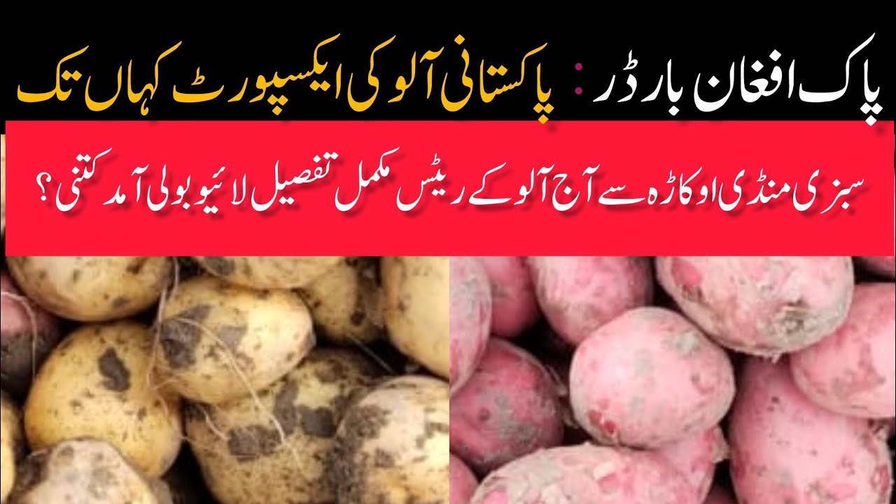 Latest situation of Pak-Afghan border Live rate of potatoes from vegetable market Okara today
