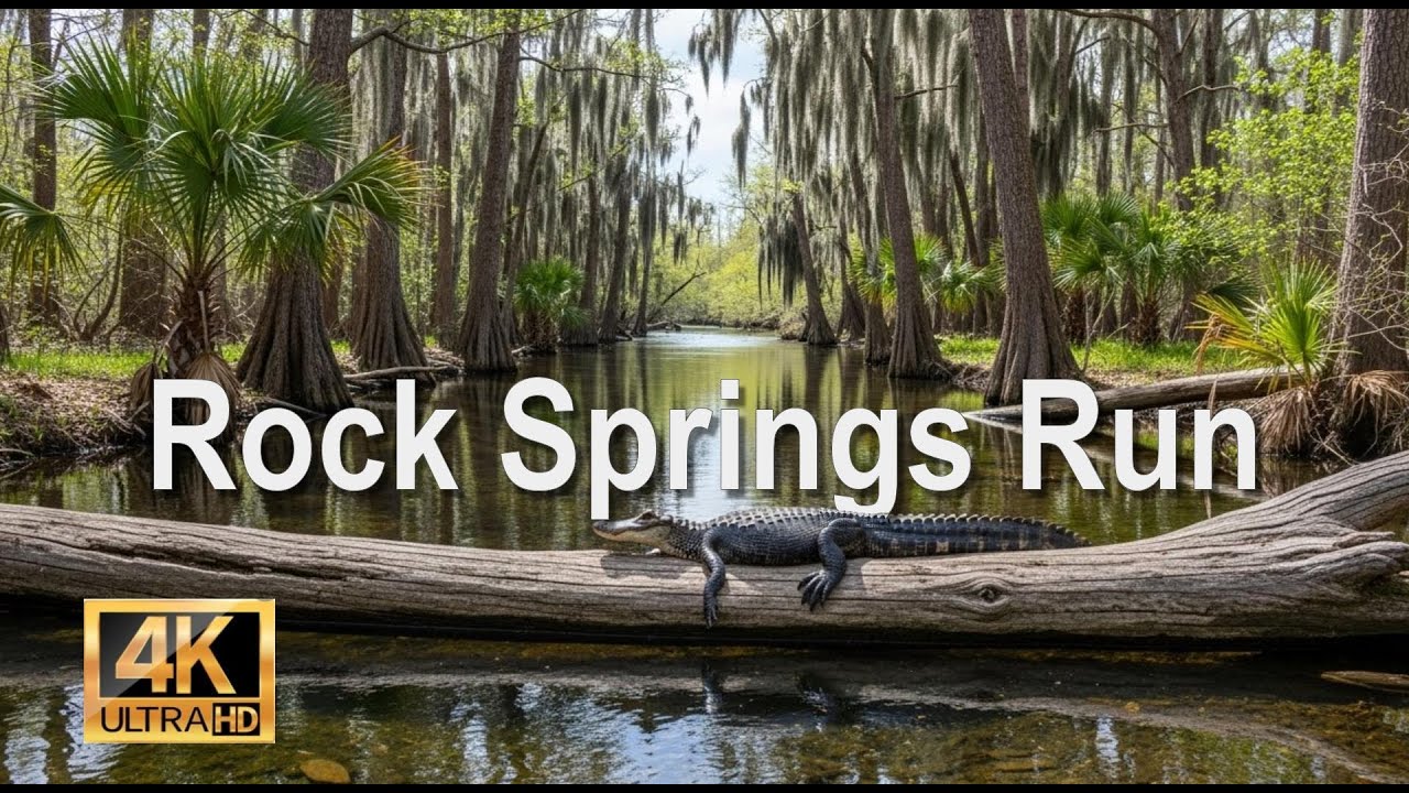 SUP Paddling Rock Springs Run | Clear Water & Close Gator Encounter! 🐊 | 4K