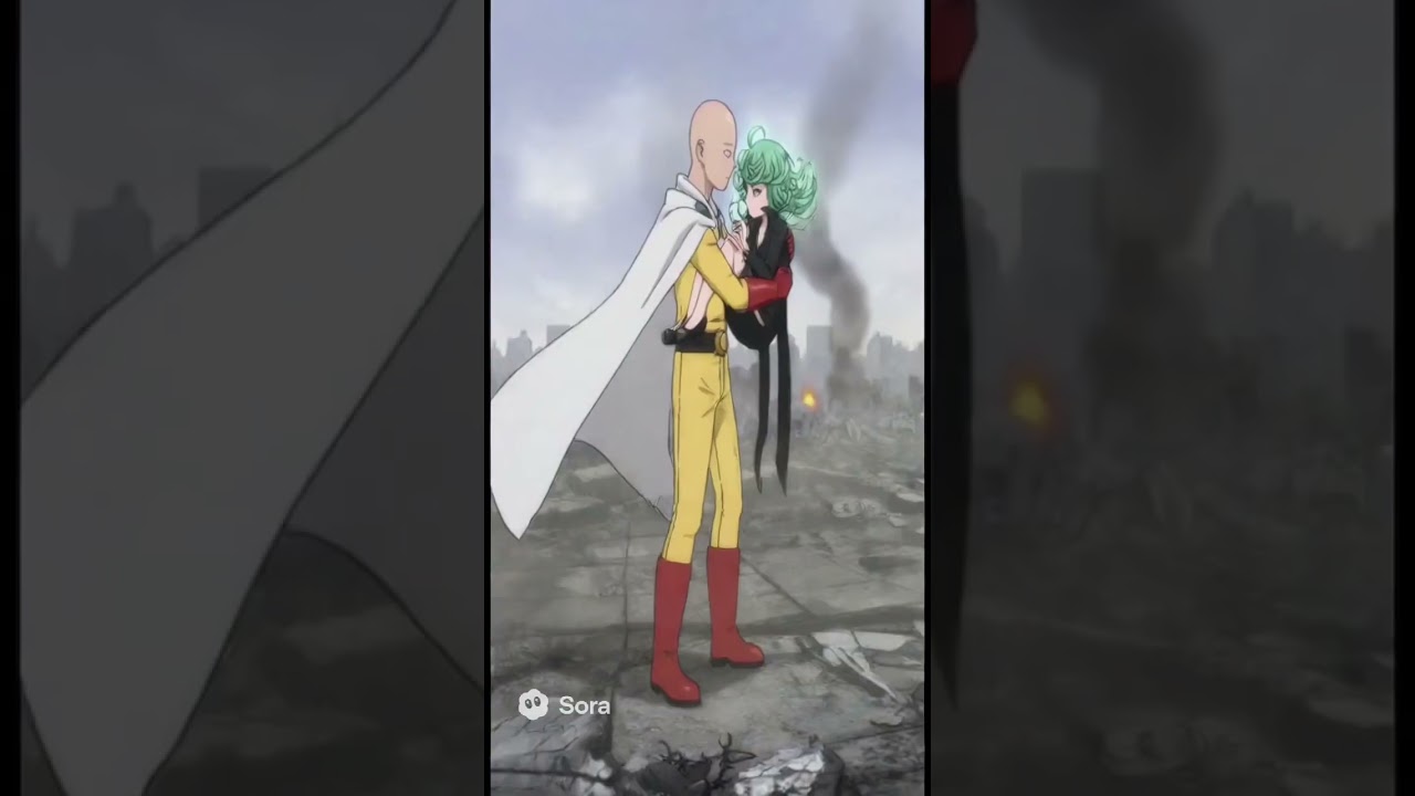 Saitama and Tatsumaki Season 4 #opm #onepunchman #anime #sora2
