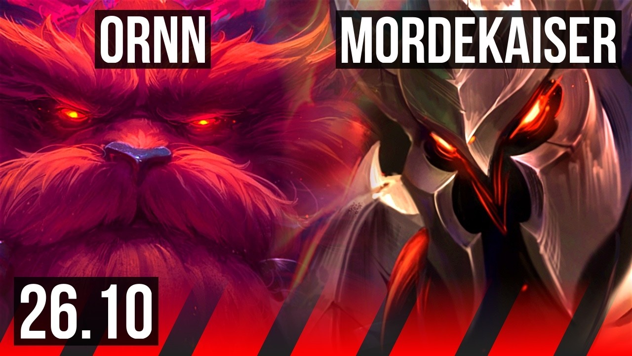 ORNN vs MORDEKAISER (TOP) | 8k gold comeback | KR Master | 26.10