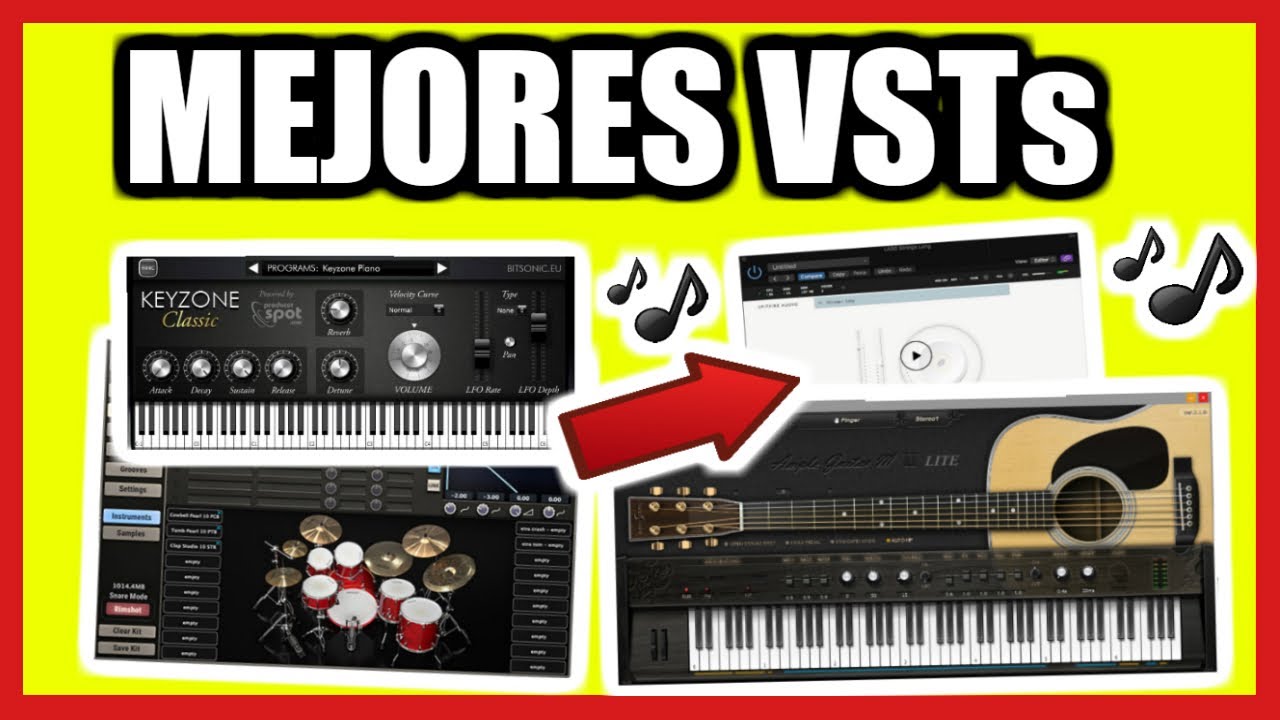 🎹Mejores INSTRUMENTOS VIRTUALES (VSTs) Gratuitos - Pianos, Guitaras, Drums y Strings Virtuales
